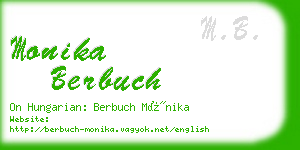monika berbuch business card